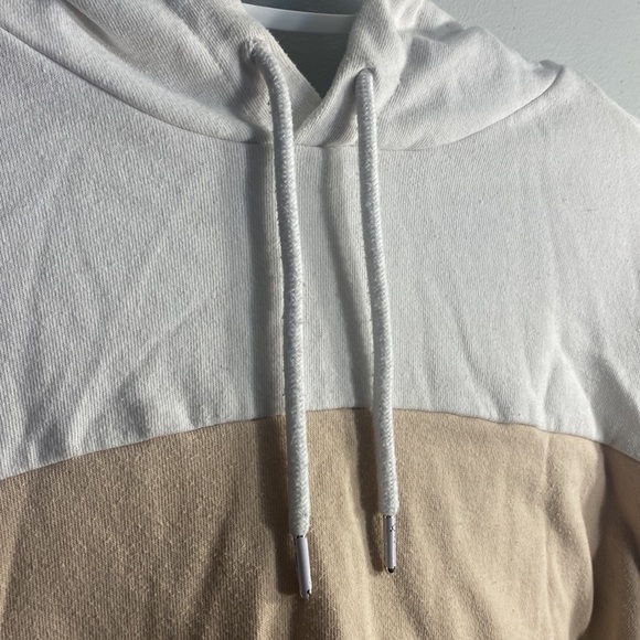 Tan and white extra small garage hoodie/sweatshirt - Picture 3 of 5
